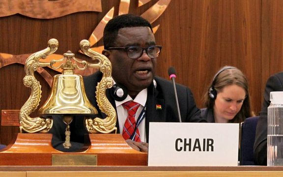 DR MBIAH STEPS DOWN AS CHAIR OF THE IMO LEGAL COMMITTEE