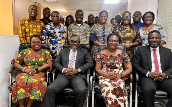 Prof. Gyampo interacts with staff of the Eastern Zonal Office of the Ghana Shippers’ Authority