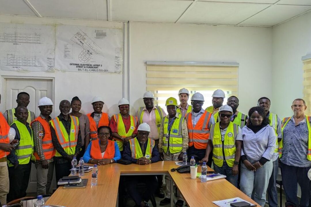 The Chief Executive Officer of Ghana Shippers’ Authority (GSA), Prof. Gyampo, tours Boankra Integrated Logistics Terminal